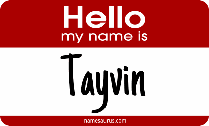 Hello my name is Tayvin png download