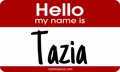 Hello my name is Tazia png download