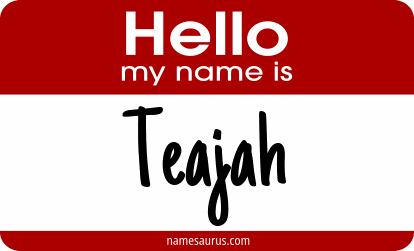 Hello my name is Teajah png download