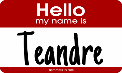 Hello my name is Teandre png download