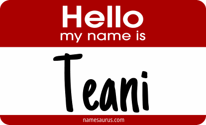 Hello my name is Teani png download