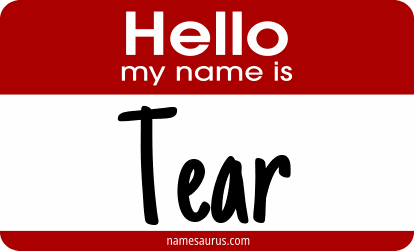 Hello my name is Tear png download