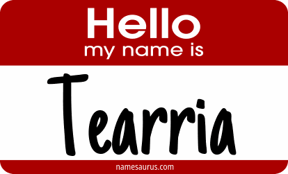 Hello my name is Tearria png download