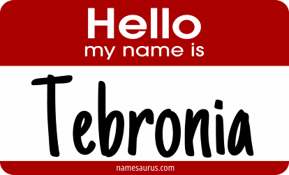 Hello my name is Tebronia png download