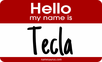 Hello my name is Tecla png download