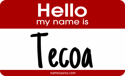 Hello my name is Tecoa png download
