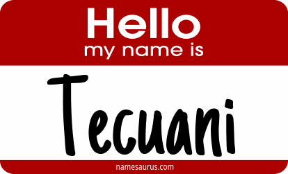 Hello my name is Tecuani png download