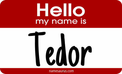 Hello my name is Tedor png download