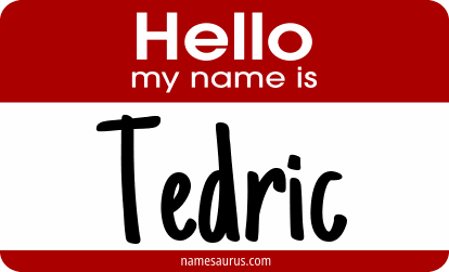 Hello my name is Tedric png download