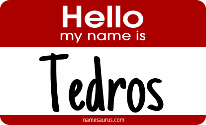 Hello my name is Tedros png download