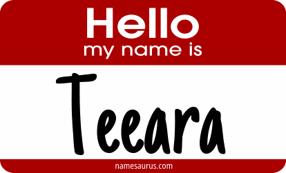 Hello my name is Teeara png download