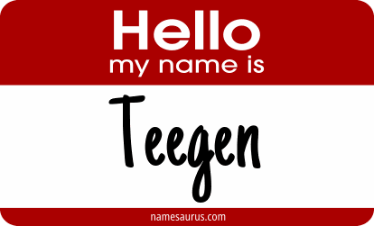 Hello my name is Teegen png download
