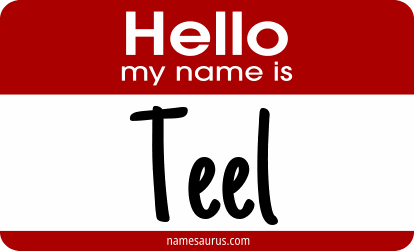 Hello my name is Teel png download