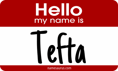 Hello my name is Tefta png download