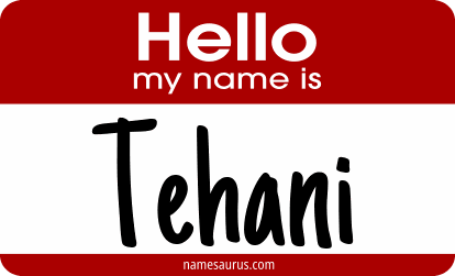Hello my name is Tehani png download