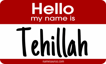 Hello my name is Tehillah png download