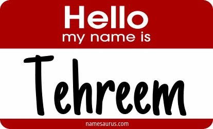 Hello my name is Tehreem png download