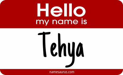 Hello my name is Tehya png download