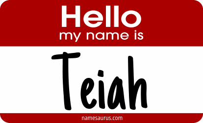 Hello my name is Teiah png download