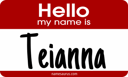 Hello my name is Teianna png download