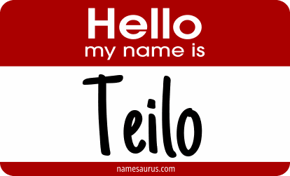 Hello my name is Teilo png download