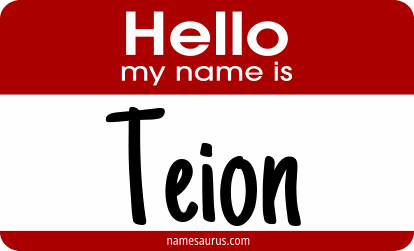 Hello my name is Teion png download