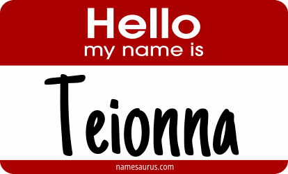 Hello my name is Teionna png download