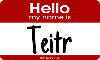 Hello my name is Teitr png download