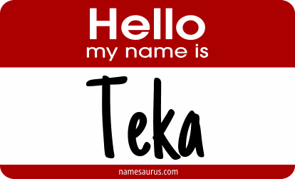 Hello my name is Teka png download