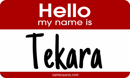 Hello my name is Tekara png download