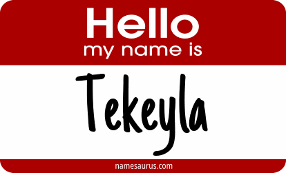 Hello my name is Tekeyla png download