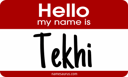 Hello my name is Tekhi png download