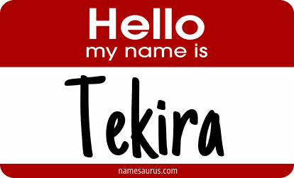 Hello my name is Tekira png download