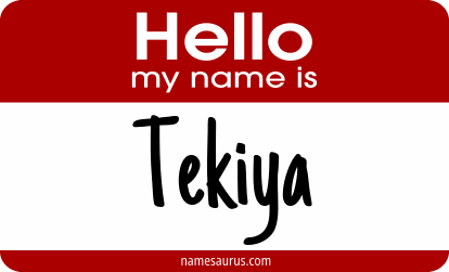 Hello my name is Tekiya png download