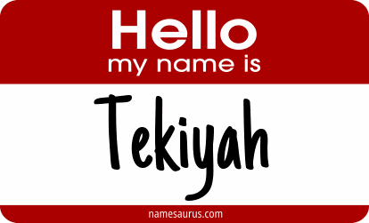 Hello my name is Tekiyah png download