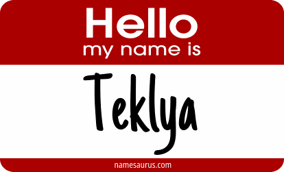 Hello my name is Teklya png download