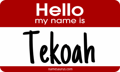 Hello my name is Tekoah png download