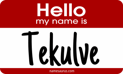 Hello my name is Tekulve png download