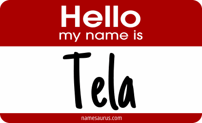 Hello my name is Tela png download