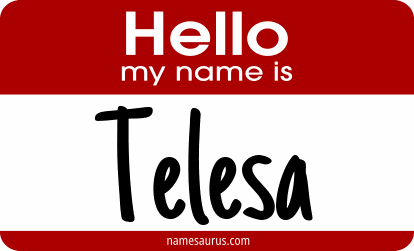 Hello my name is Telesa png download