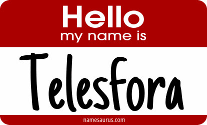 Hello my name is Telesfora png download