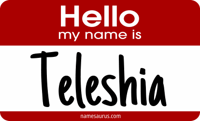 Hello my name is Teleshia png download