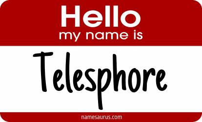 Hello my name is Telesphore png download