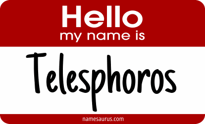 Hello my name is Telesphoros png download