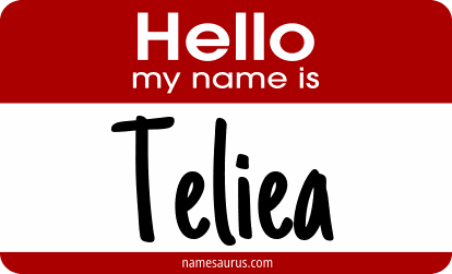 Hello my name is Teliea png download