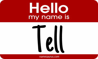 Hello my name is Tell png download