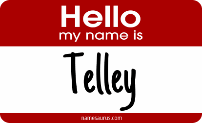 Hello my name is Telley png download