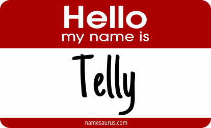 Hello my name is Telly png download