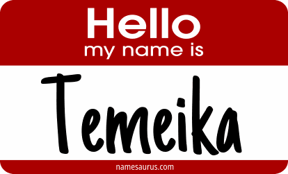 Hello my name is Temeika png download