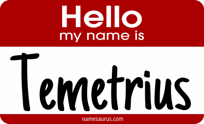 Hello my name is Temetrius png download